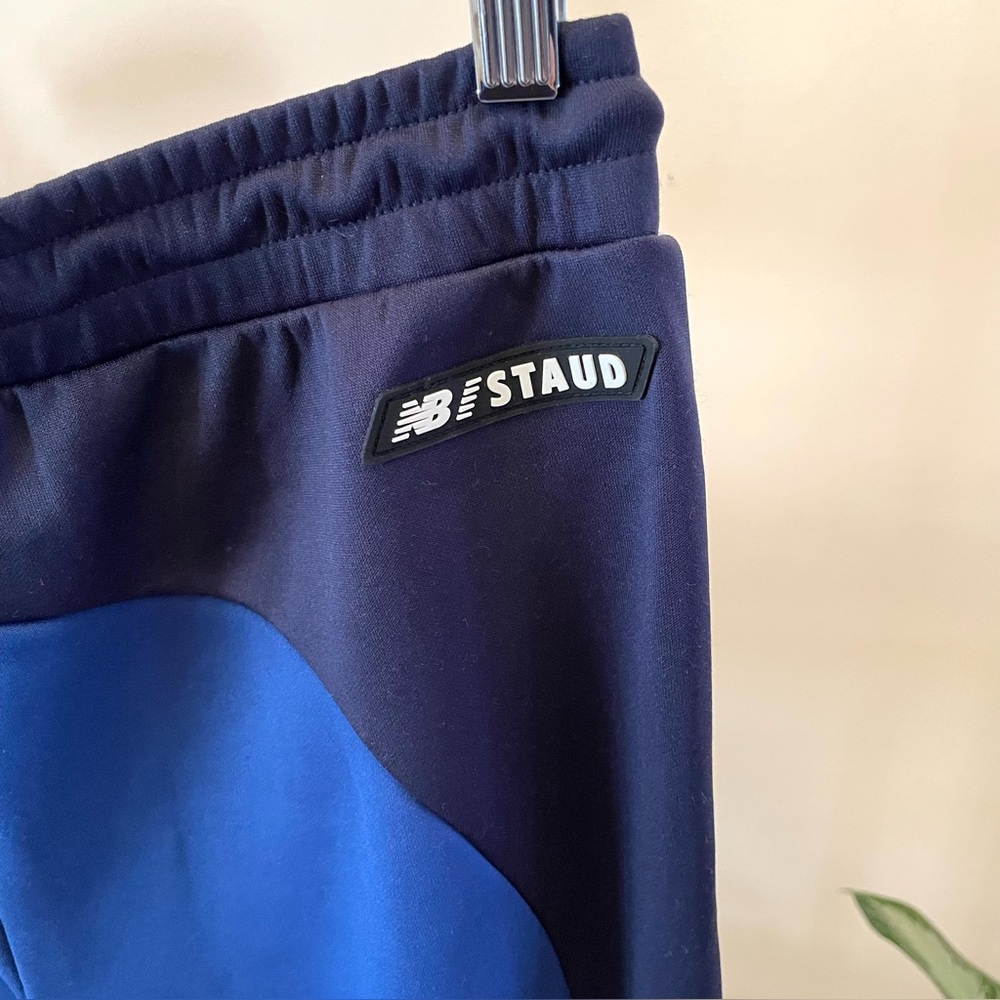 New Balance x Staud Blue and White Retro Track Pants - Picture 3 of 4